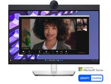 Монитор Dell P2424HEB, 23.8' Video Conferencing, FullHD (1920x1080) AG, IPS, 16:9, 5ms, 1000:1, 250 cd/m2,  99% sRGB, HDMI, DP, USB-C, USB 3.2 hub, RJ45, 1x 4MP RGB + IR 2K camera, 2x digital mic, 2x 5W speaker, Height Adj, Pivot, Swivel, Tilt, Black