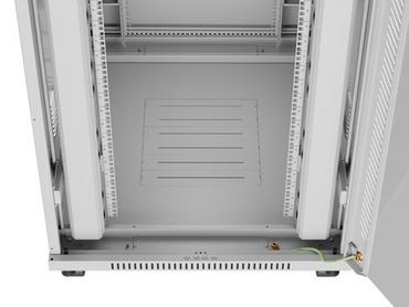 Комуникационен шкаф Lanberg rack cabinet 19' free-standing 42U/800x1000 (flat pack) with glass door lcd grey v2