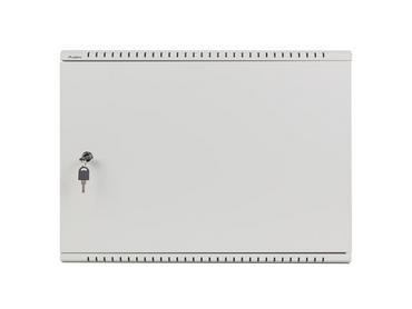 Комуникационен шкаф Lanberg rack cabinet 19' wall-mount 4U+3u/540x200 low-profile grey (assembled)