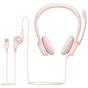 Слушалки Logitech H390 USB Computer Headset - ROSE - USB - N/A - EMEA-914