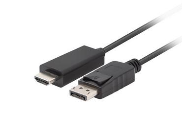 Кабел Lanberg display port (M) V1.1 -> HDMI (M) cable 1.8m, black