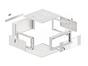 Комуникационен шкаф Lanberg rack cabinet 19' wall-mounted 4U 600 fast assembly (flat pack) grey