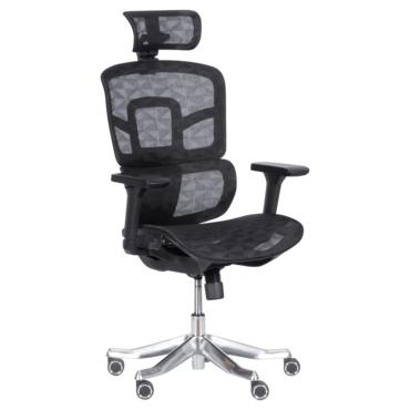 Директорски стол ДИЯН- снимка отпред, черен цвят