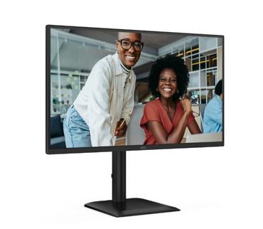 Монитор AOC 27E4U, 27' IPS WLED, 1920x1080@120Hz, 4ms GtG, 300cd m/2, 1500:1, 20M:1 DCR, Adaptive Sync, FlickerFree, Anti Blue Light, 2Wx2, Tilt, Height Adjust, Pivot, Swivel, D-SUB, HDMI, USB Hub
