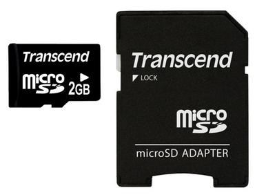 Памет Transcend 2GB microSD (with adapter)