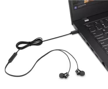 Слушалки Lenovo USB-C Wired In-Ear Headphones