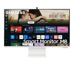 Монитор Samsung 32DM801 32' VA SMART 3840x2160, Bluetooth 4.2, WiFi 5, USB-C 65W, 2xUSB, 2xHDMI , Speakers, White