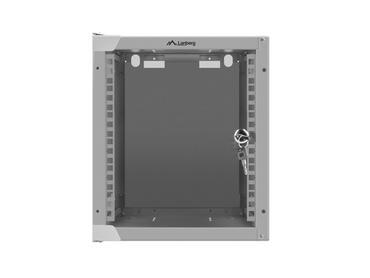 Комуникационен шкаф Lanberg rack cabinet 10' wall-mount 6U / 280x310 for self-assembly (flat pack), grey
