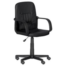 Работен стол МИНА- сниман отстрани, черен цвят