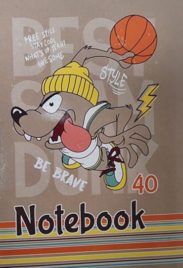 Тетрадка телчета А5 офсет 40 л малки квадратчета