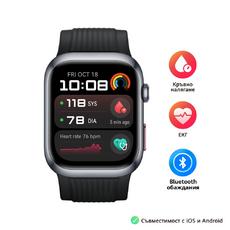 Часовник Huawei Watch D2 LCA-B10, Black , 1.82' Amoled, Airbag/Strap Size 26mm, Ambulatory 24H Blood Pressure, HR monitoring PPG 6.0, Rotating crown, IP68, Speaker&Micophone, Dual-band, Battery 524mAh