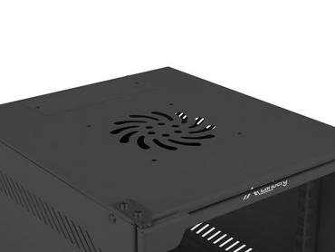 Комуникационен шкаф Lanberg rack cabinet 10' wall-mount 9U / 280x310 for self-assembly (flat pack), black