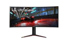 Монитор LG 38GN950P-B, 37.5' Ultragear Nano IPS 1ms, 21:9 Curved Gaming QHD+ (3840x1600), 160Hz, 1000:1, 450 cd/m2, 1000:1, DCI-P3 98%, AMD FreeSync, NVIDIA G-Sync, HDR 600, Sphere Lighting 2.0, USB Down/Up-stream, HDMI, DisplayPort, Tilt/Height, Black