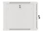 Комуникационен шкаф Lanberg rack cabinet 19' wall-mount 9U/600x600 for self-assembly with metal door grey (flat pack)