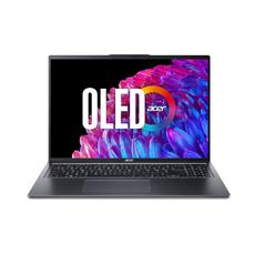 Лаптоп Acer Swift Go 16, SFG16-72-73WT,Intel Core Ultra 7 155U(up to 4.80GHz, 12MB), 16' 3.2K OLED (3200x2000) 120Hz, 32 GB LPDDR5X on board, 1000GB  NVMe SSD,Intel Graphics,QHD Cam, WiFi 6E, BT 5.3, Micro SD card,Backlit Kbd, Win 11 Home, Steel Gray