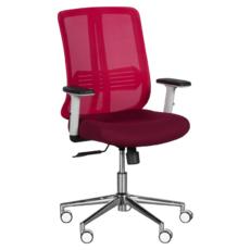 Работен стол РАДИ-червен, с лумбална опора