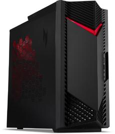 Настолен компютър Acer Nitro N50-650, i7-13700F (up to 5.20GHz, 30MB), 16GB DDR4(max. 32GB 3200MHz, 512GB SSD, M.2 slot free, no DVD, NVIDIA GeForce RTX 4060Ti 8GB, 4*USB 2.0, 2*3.2 USB, Type-C, GLAN,WiFi AX & BT5.0, 500W PFC, No OS+Acer Nitro VG240YEbmii