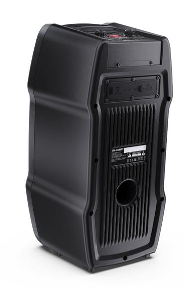 Тонколони Sharp Speakers PS-931, Xparty SING Party  2x6.5' speaker drivers + 2x2' tweeters, max 180 W, 13h play time by built in battery, Splashproof (IPX4), True wireless Stereo, 3.5mm Aux-in and USB MP3 playback with charging, BT 5.3