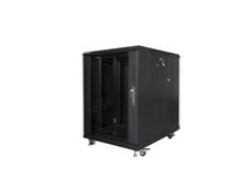 Комуникационен шкаф Lanberg rack cabinet 19' free-standing 15U/600x800 (flat pack) black