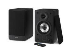 Аудио система Sharp Audio Systems CP-SS30(BK), Hifi Systems BOOKSHELF SPEAKERS 60W (2 x 30W) RMS 2, Bluetooth v5.0, USB playback, MP3 Audio decoder, RCA L/R In, 3.5mm Aux-in / line-in, Digital optical-in, Wooden speaker, Black