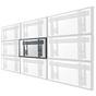 Стойка Neomounts by NewStar Flat Screen Wall Mount for video walls (pop-out / stretchable)