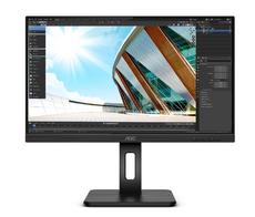 Монитор AOC 24P2Q, 23.8' WLED IPS, 1920x1080@75Hz, 4ms GtG, 250cd/m2, 1000:1, DC50M:1, Adaptive Sync, FlickerFree, Low Blue Light, 2Wx2, Tilt, Height Adjust, Pivot, Swivel, D-SUB, DVI, HDMI, DP, 4xUSB 3.2