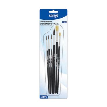 118790Четки Spree кръгли 6 броя