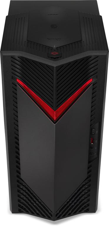 Настолен компютър Acer Nitro N50-650, i7-13700F (up to 5.20GHz, 30MB), 16GB DDR4(max. 32GB 3200MHz, 512GB SSD, M.2 slot free, no DVD, NVIDIA GeForce RTX 4060Ti 8GB, 4*USB 2.0, 2*3.2 USB, Type-C, GLAN,WiFi AX & BT5.0, 500W PFC, No OS+Acer Nitro VG240YEbmii