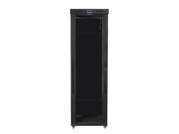 Комуникационен шкаф Lanberg rack cabinet 19' free-standing 47U/800x1000 (flat pack) with glass door lcd black v2