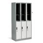 Метален гардероб BTL KL с 6 отделения 185х90х45 см- с 3 отворени врати