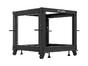 Комуникационен шкаф Lanberg open rack 19' 9U 600x600-1100 adjustable black