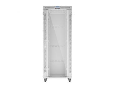 Комуникационен шкаф Lanberg rack cabinet 19' free-standing 42U/800x1000 (flat pack) with glass door lcd grey v2