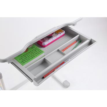 Комплект ученически чин и стол 201 сив