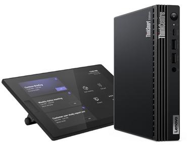 Конферентни решения Lenovo ThinkSmart Tiny Kit+VESA Mount Intel Core i3-13100T (up to 4.2GHz, 12MB), 2x 8GB DDR4-3200, 256GB SSD, Intel UHD Graphics, WLAN, BT, ThinkSmart Controller, Win11 IoT Enterprise for Collaboration, 1Y Premier Support