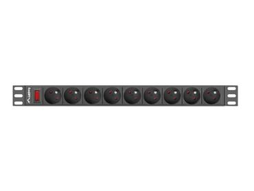 Филтър Lanberg power distribution unit (PDU) 19'1U 16A 9 SOCKETS 3M, black