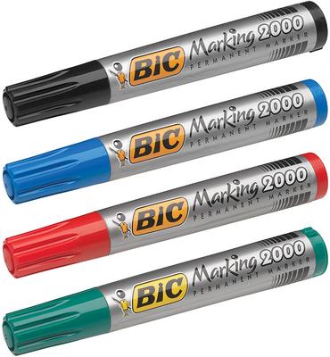 Перманентен маркер Bic Marking 2000 червен