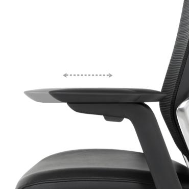 Работен стол АРЕС- подлакътници, напред-назад