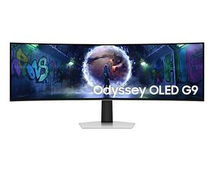 Монитор Samsung LS49CG934, 49' Odyssey G9 GAMING, Curved OLED, 1800R, 240Hz, Smart. 32:9, 5120 x 1440, 250 cd/m2, Display Port , HDMI,Micro HDMI, USB Hub, Silver