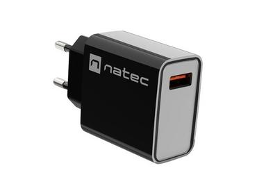 Адаптер Natec USB Charger Ribera 1X USB-A 18W, Black