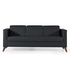  Диван триместен КАГАН WST 03 - сниман отпред, черен на цвят