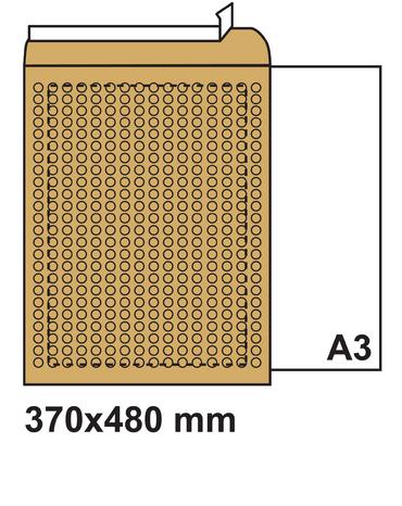Плик с въздушни мехурчета 370х480 кафяв