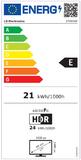 Монитор LG 27SR50F-W, 27' IPS Smart webOS23, Anti-Glare, 5ms, 1000:1, 250cd/m, FHD 1920x1080, HDR 10, HDMI, USB, Wi-Fi B/in, Reader Mode, Speakers 5W x 2, Tilt, Black