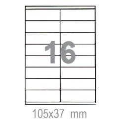 Самозалепващи етикети 105х37 16 бр.