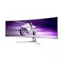 Монитор Philips 49M2C8900, 48.8' Curved 1800R QD-OLED, 5120x1440@240Hz, 0.03 GtG, Brightness 1000, 1000000:1, DCR 80M:1, Adaptive Sync, FlickerFree, Low Blue Mode, 7.5Wx4+DTS, Tilt, Height Adjust, Swivel, 2xHDMI, DP, USB hub