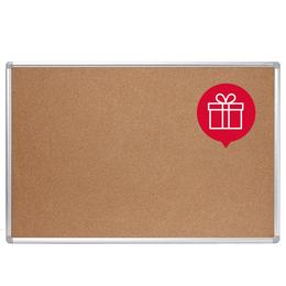 Коркова дъска с алуминиева рамка- с подарък