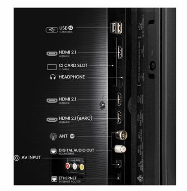 Телевизор Hisense 43' E7Q, 4K Ultra HD 3840x2160, QLED, Quantum Dot, HDR 10+, HLG, Dolby Vision, Light Sensor, Smart TV, WiFi 5GHz, WiFi Direct, BT, Anyview Cast, 3xHDMI, 2xUSB, LAN, CI+, DVB-T2/C/S2, Black