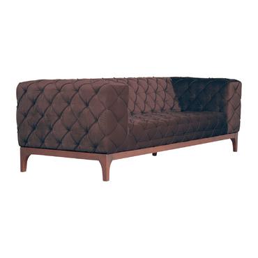 Диван триместен БАЛША STR 03 странична снимка кафяв