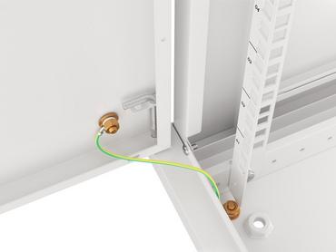 Комуникационен шкаф Lanberg rack cabinet 19' wall-mount 12U/600x450 for self-assembly with metal door grey (flat pack)