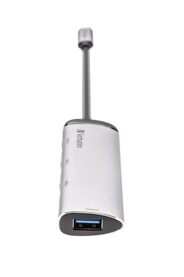 USB хъб Verbatim USB-C Multiport Hub 4-Port USB 3.2 Gen 1 Type A