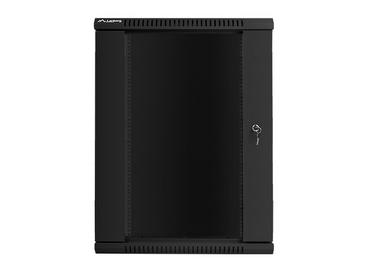 Комуникационен шкаф Lanberg rack cabinet 19' wall-mount 18U / 600x600 for self-assembly (flat pack), black